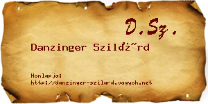 Danzinger Szilárd névjegykártya