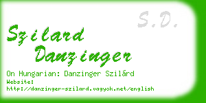 szilard danzinger business card